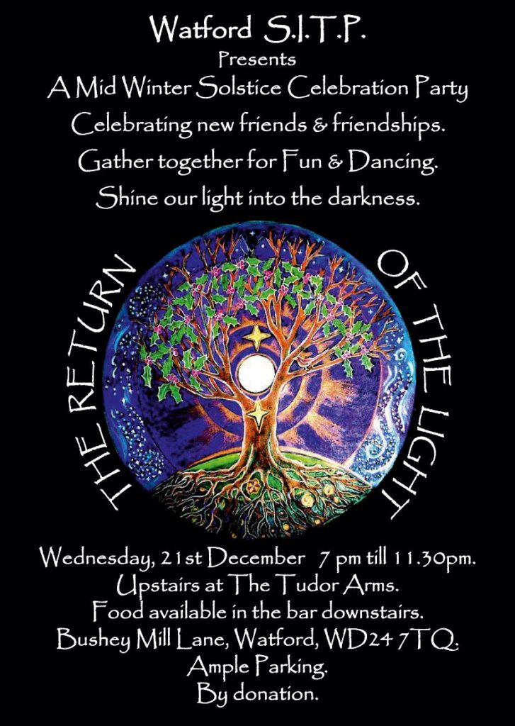 Solstice party flyer
